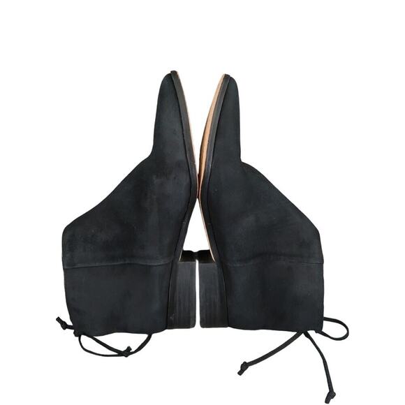 Splendid Shoes Womens 6 Bootie Niva Black Suede Leather Pointed Toe Ankle Boots - Picture 10 of 16